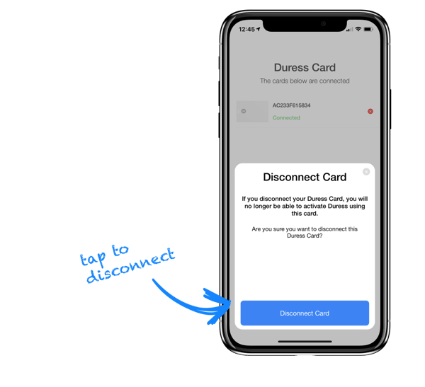 3 - Tap Disconnect Card