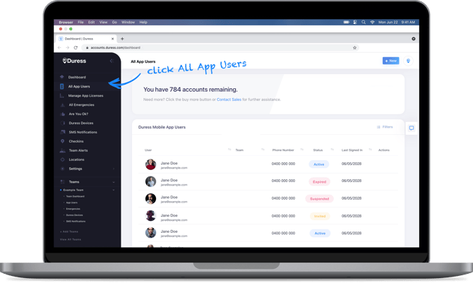 Manage App Users 1st