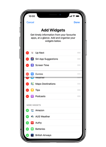 Widget Drag